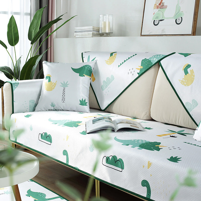 Summer washed ice silk sofa cushion