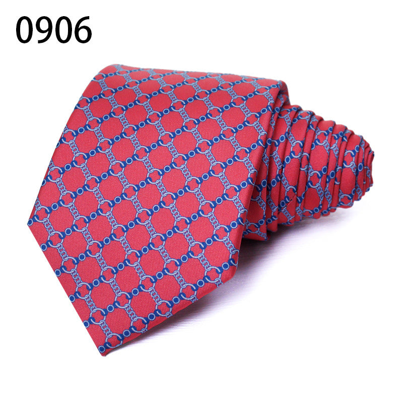 Fashion Polyester Silk Printed Men's Casual Tie