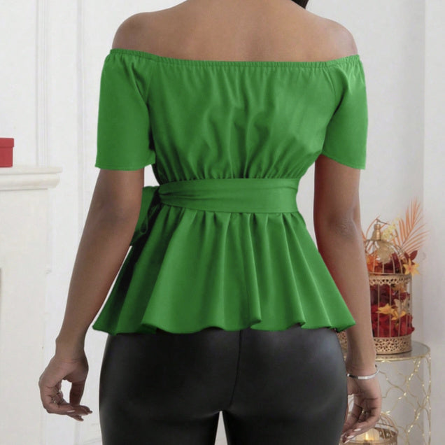 Solea Ruffle One-Shoulder Top