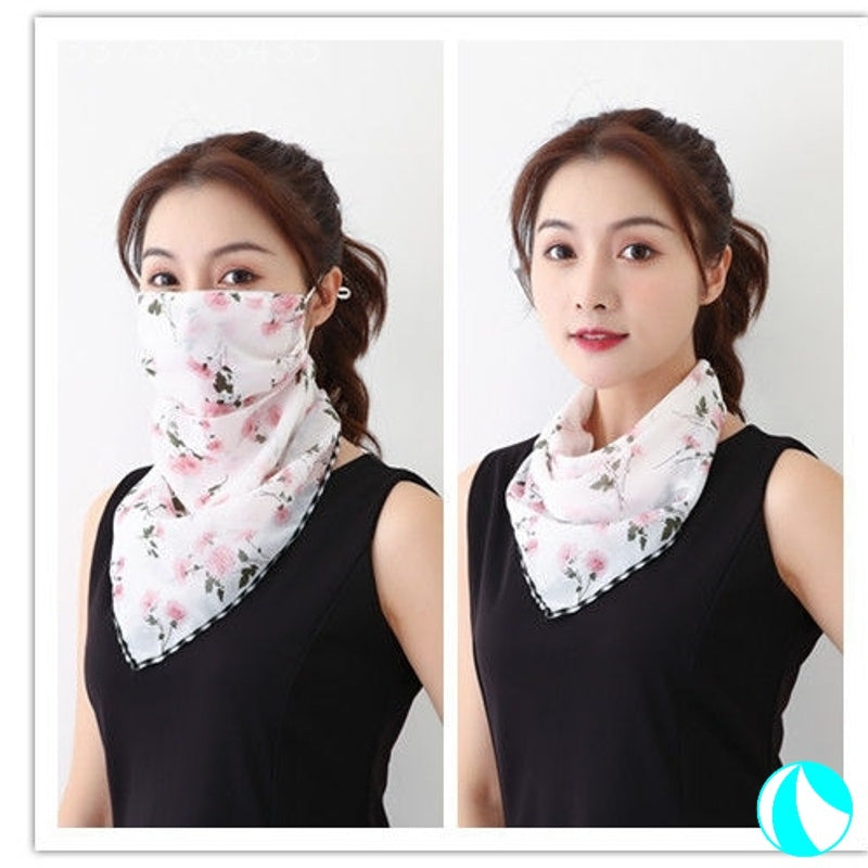 Women's UV protection summer shading silk scarf