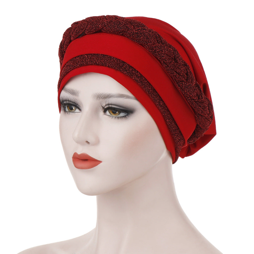 Milk silk can hide hair turban hat