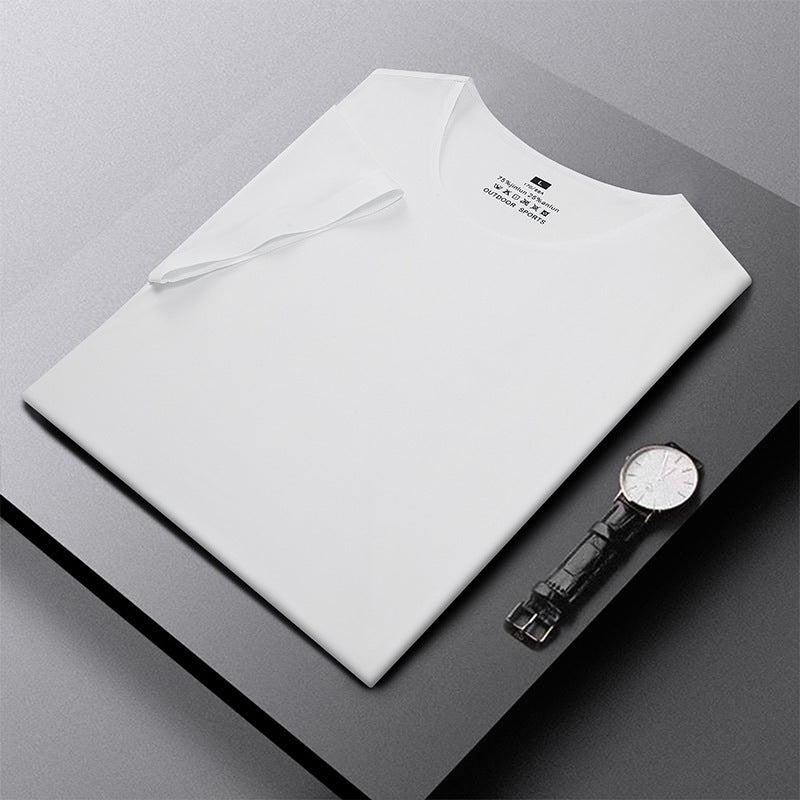 Couple Ice Silk Trackless Sports T-shirt