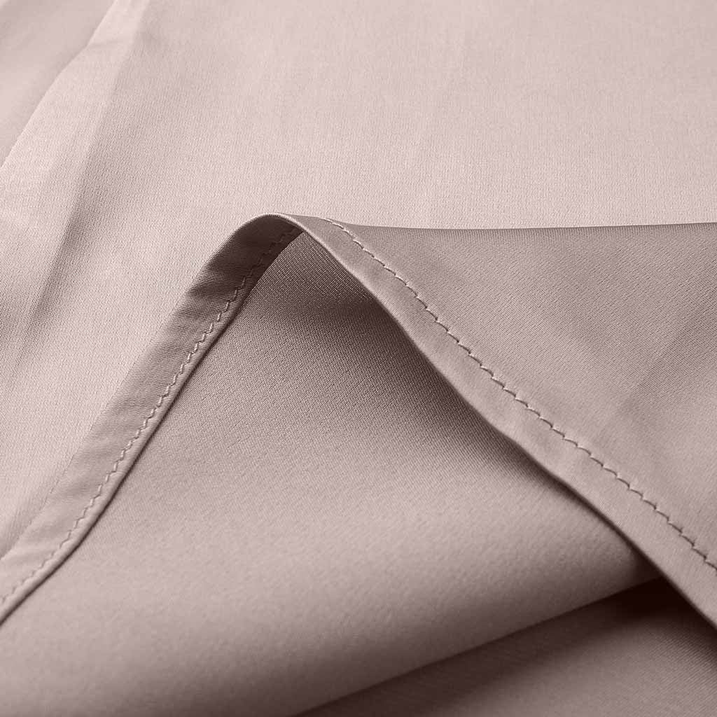 Pure color silk slim dress