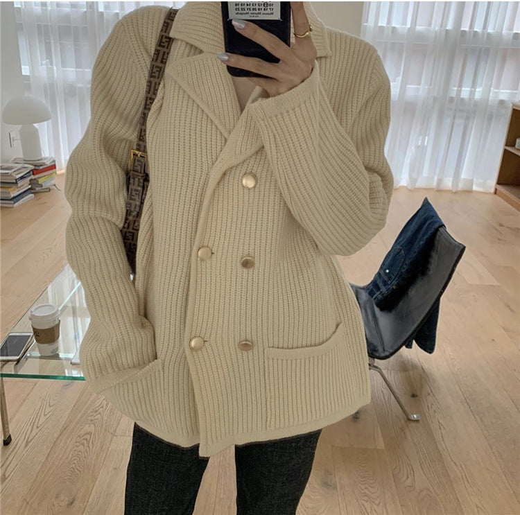 Retro sweater coat