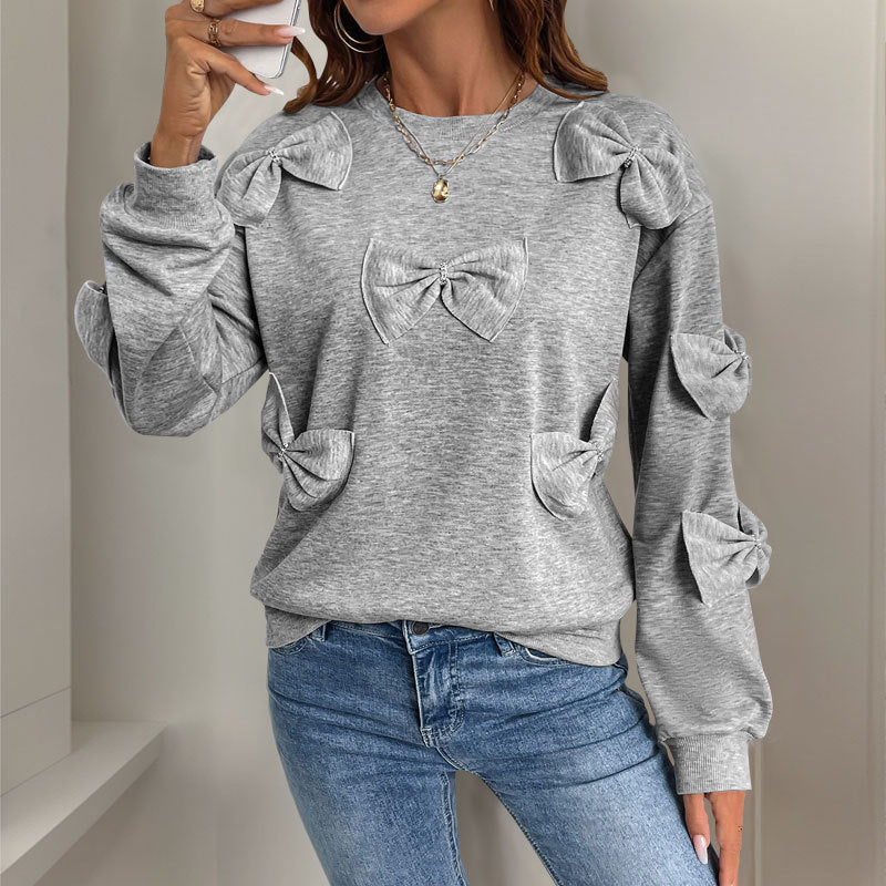 GrayGleam BowSweater
