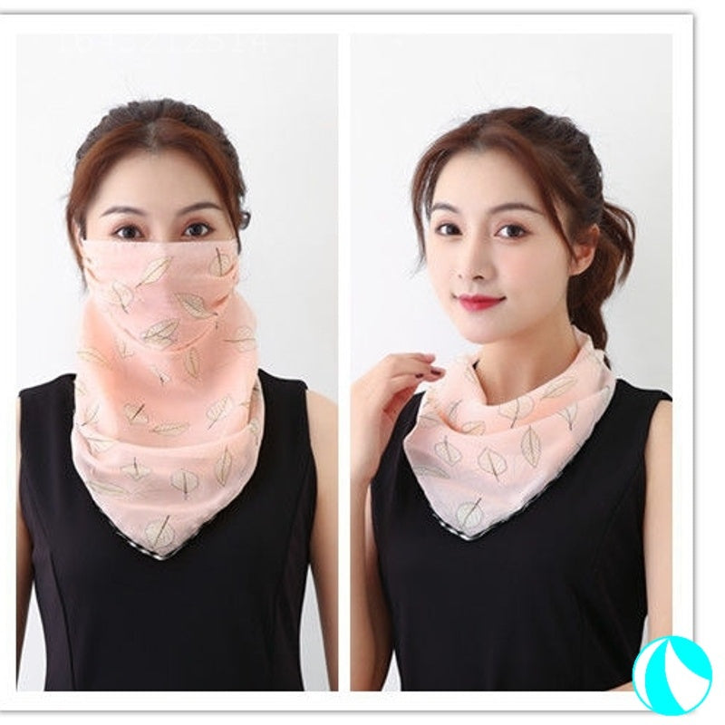 Women's UV protection summer shading silk scarf