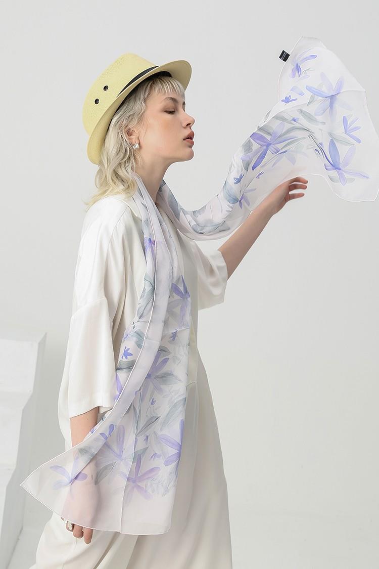 Fashion silk chiffon long scarf