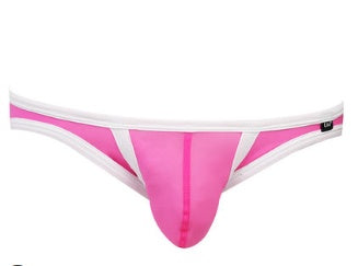 Transparent ice silk men's briefs