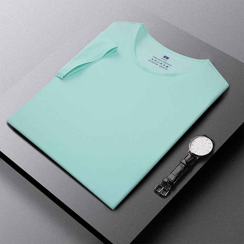 Couple Ice Silk Trackless Sports T-shirt