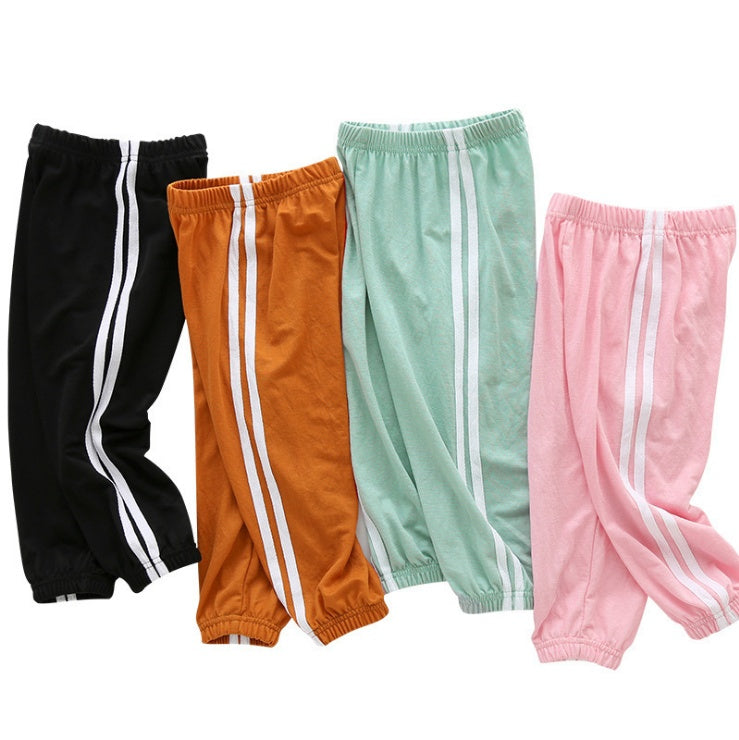 Children's loose ice silk sweatpants