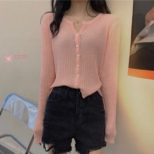 Ice silk thin long sleeve shirt
