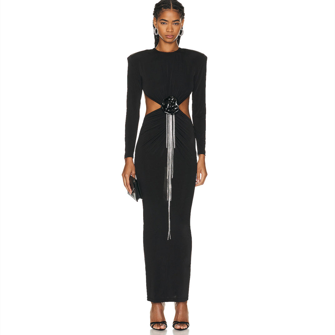 Midnight Bloom Elegance Dress