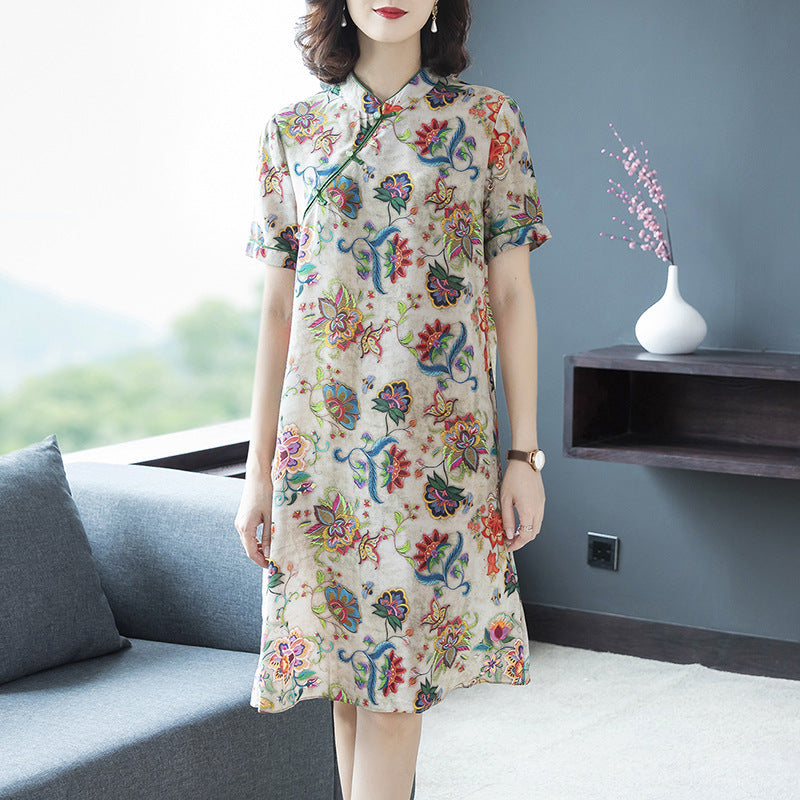 Ladies silk dress