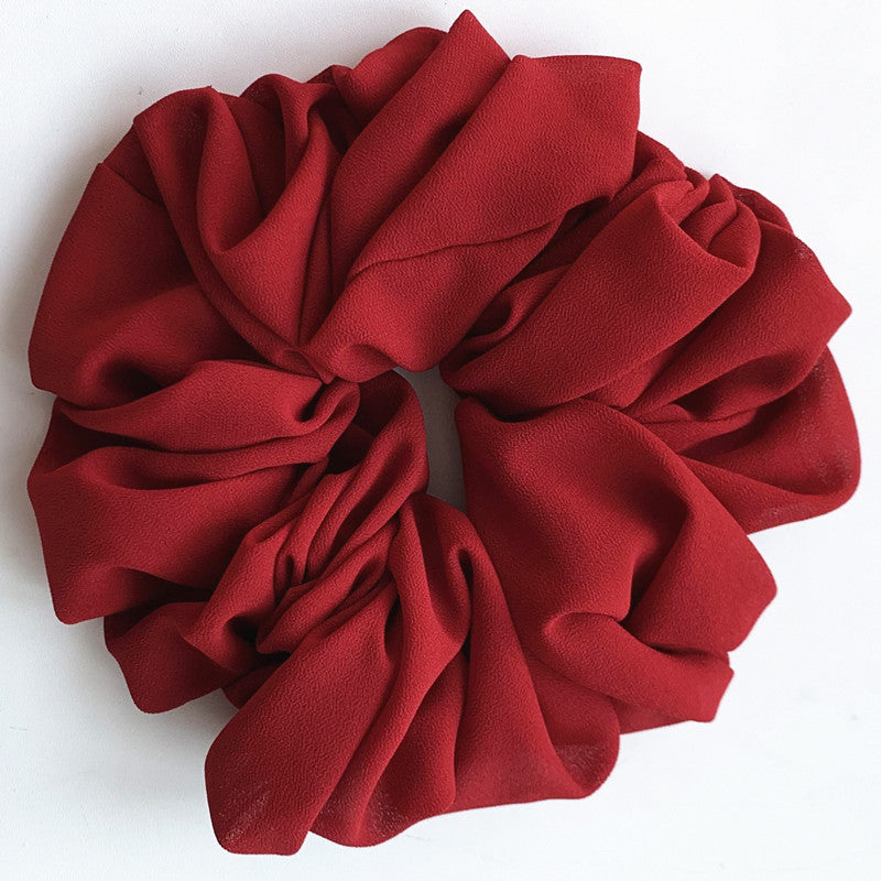 Big Head Bouquet Chiffon Large Intestine Ring Hair Ring