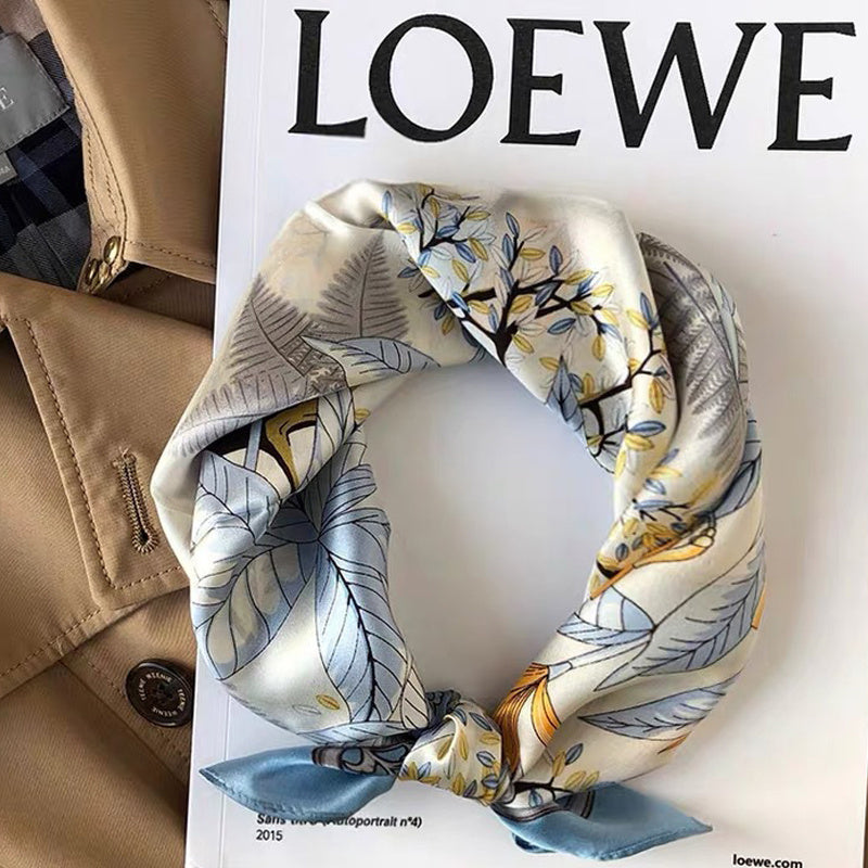 Fashion All-Match Thin Silk Scarf Headband