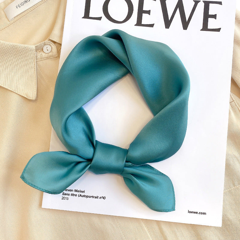 Silk Mulberry Silk Scarf To Protect Cervical Spine Thin Small Square