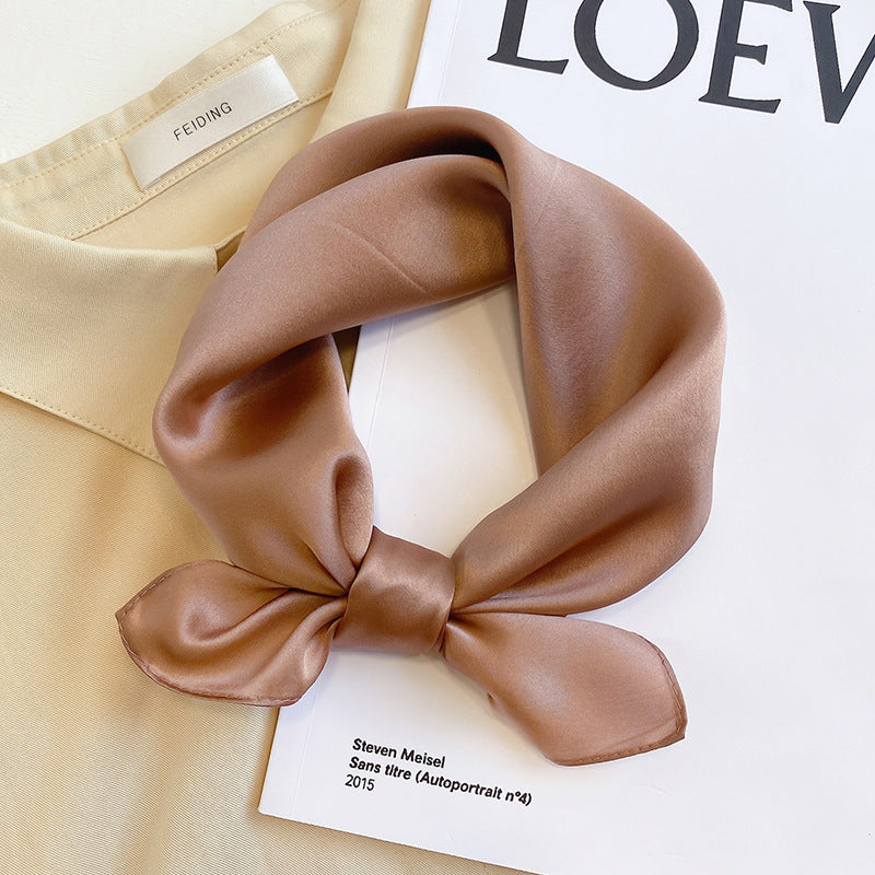 Silk Mulberry Silk Scarf To Protect Cervical Spine Thin Small Square