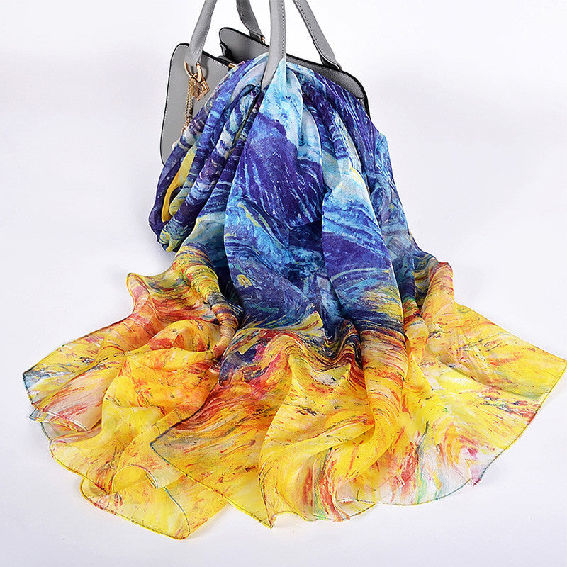 New Style Mulberry Silk Long Silk Scarf