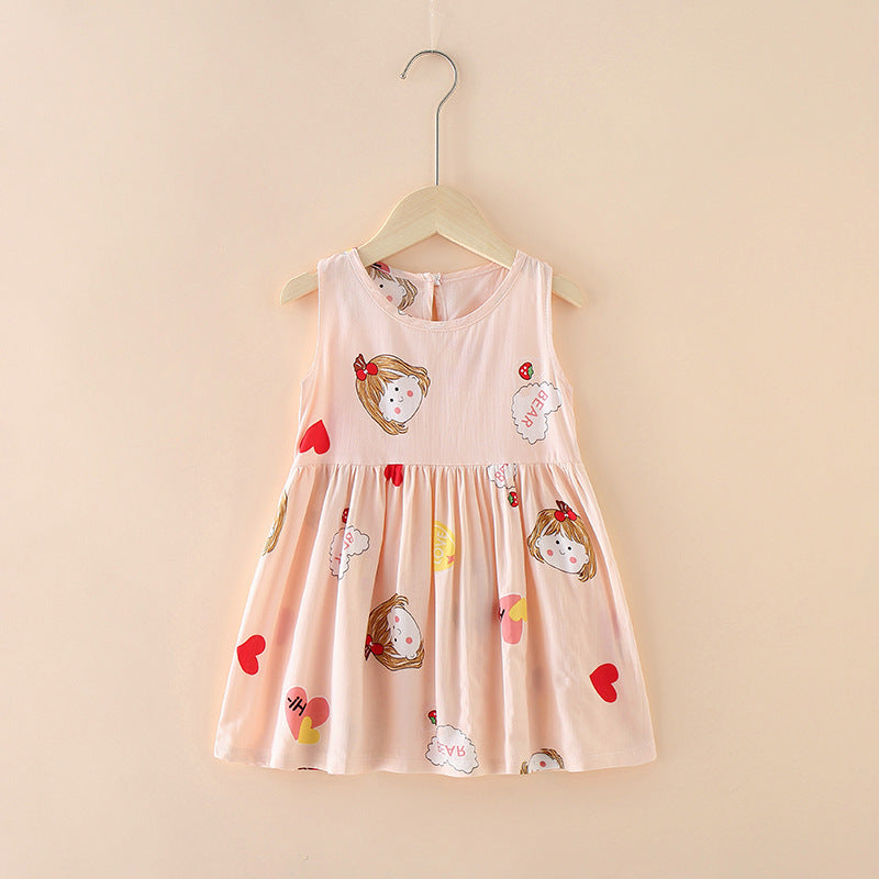 Women's Cotton Silk Beach Princess Dress