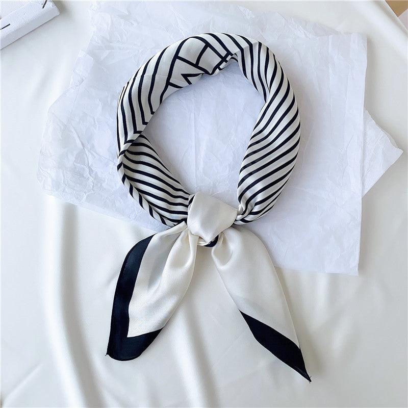 Versatile Small Square Multifunctional Silk Scarf