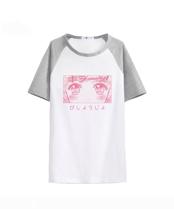 Polyester milk silk short-sleeved T-shirt