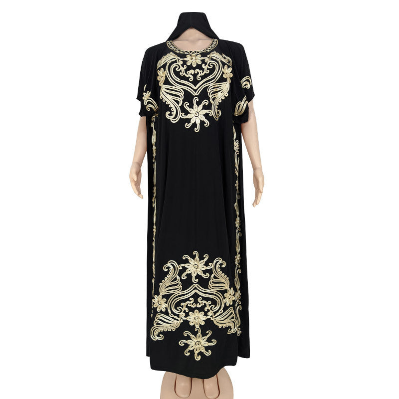 Embroidered Embroidered Dress Ice Silk Robe
