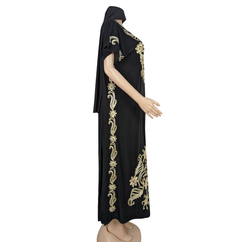 Embroidered Embroidered Dress Ice Silk Robe