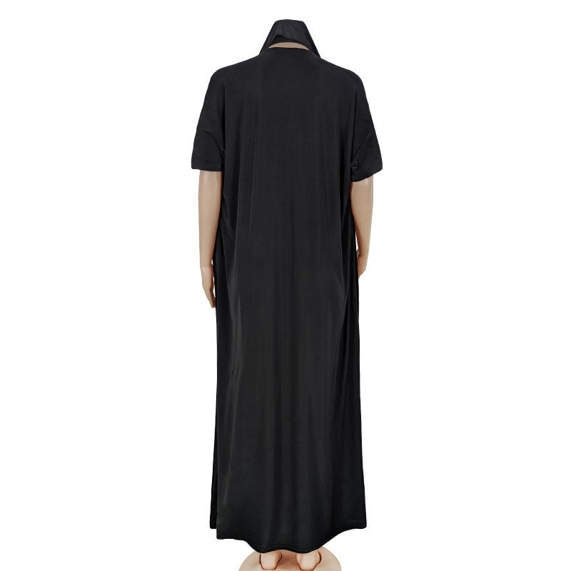 Embroidered Embroidered Dress Ice Silk Robe