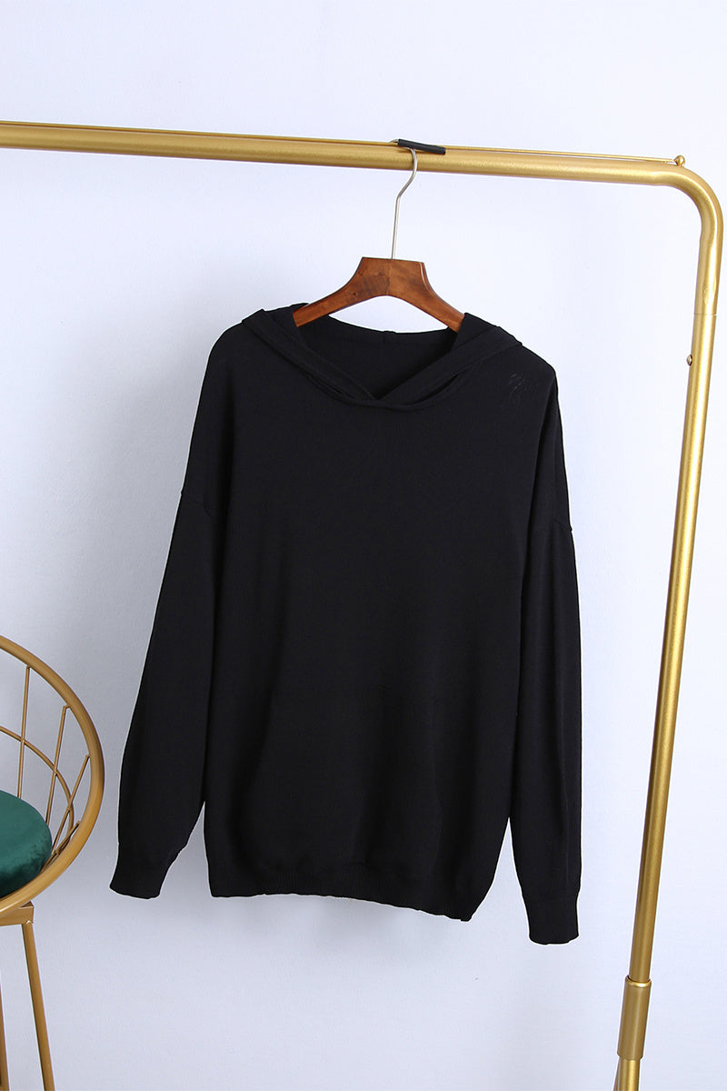 Thin Ice Silk Casual Loose Knit Sweater