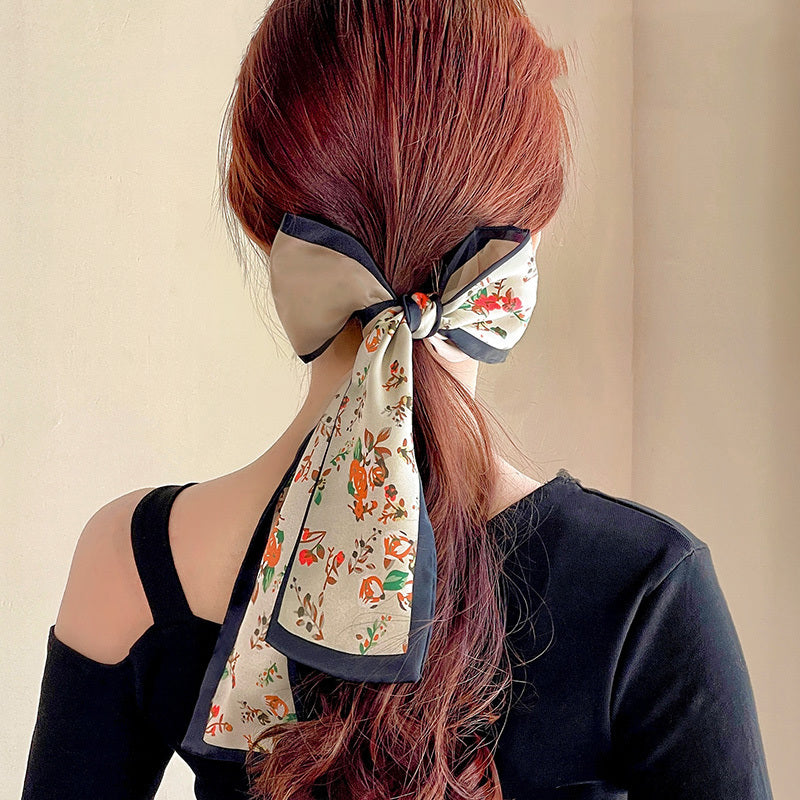 Fashion Printed Women's Silk Scarf Headband