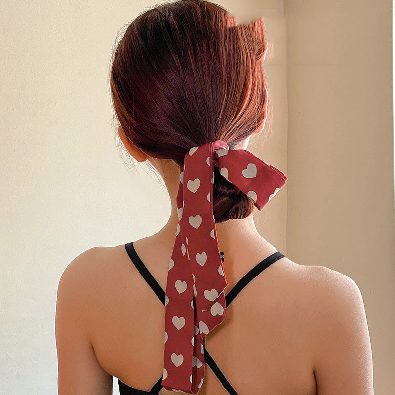 Fashion Printed Women's Silk Scarf Headband
