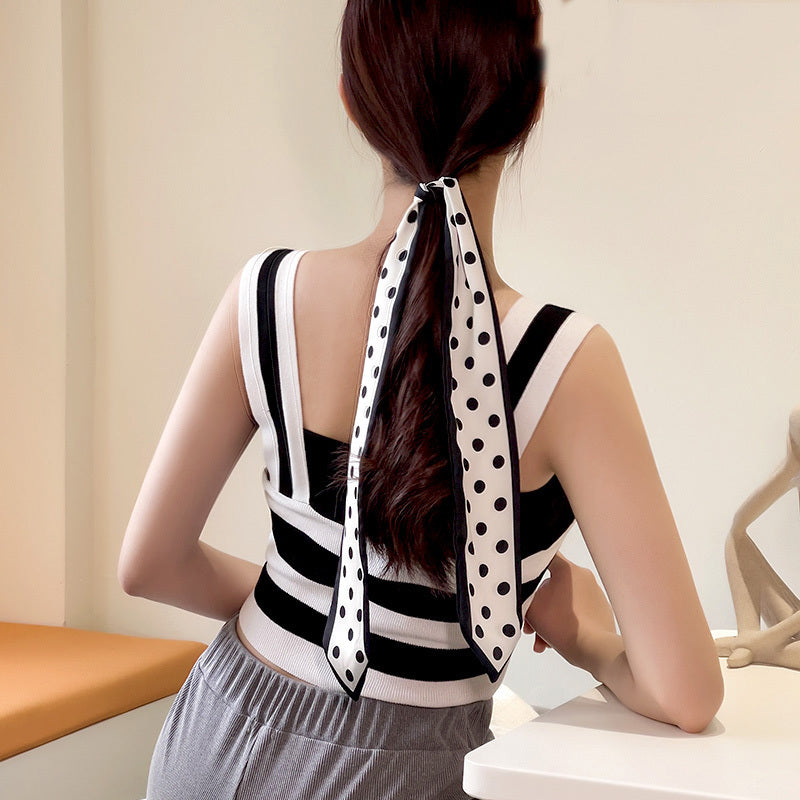 Fashion Printed Women's Silk Scarf Headband