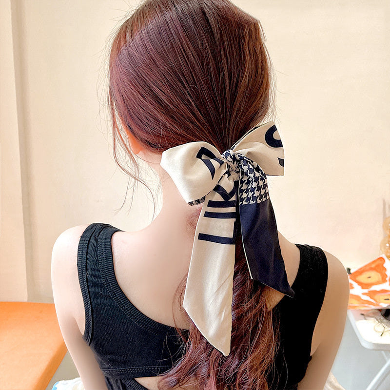 Fashion Printed Women's Silk Scarf Headband