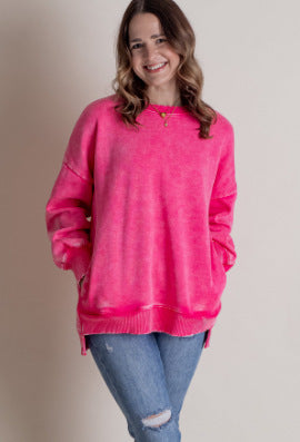 RusticEase Washed Cotton Sweater