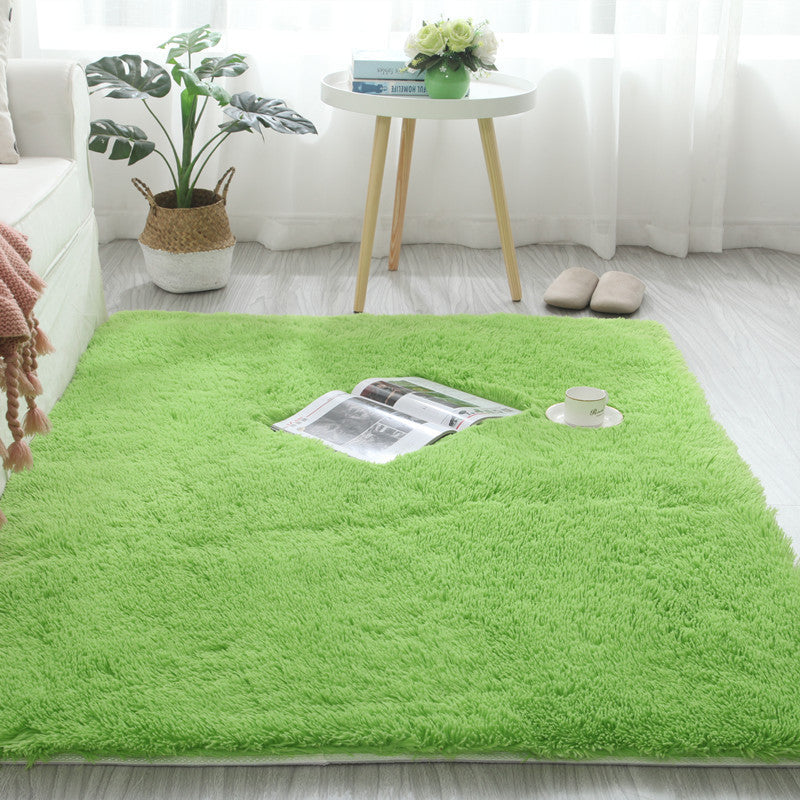 Thick Silk Wool Carpet, Bedroom, Living Room, Coffee Table, Plush Mat