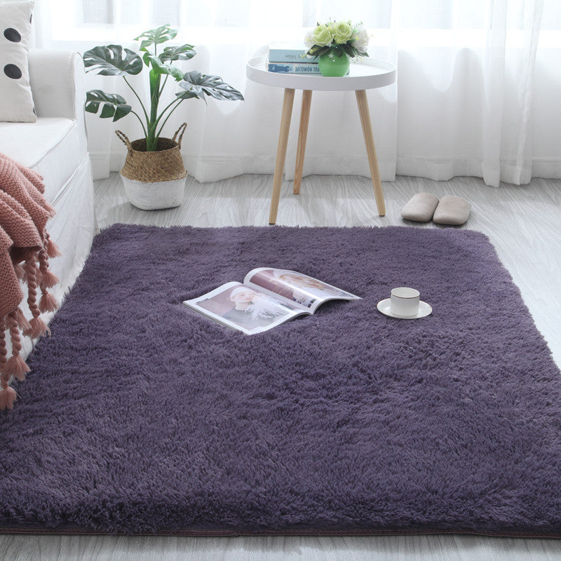 Thick Silk Wool Carpet, Bedroom, Living Room, Coffee Table, Plush Mat