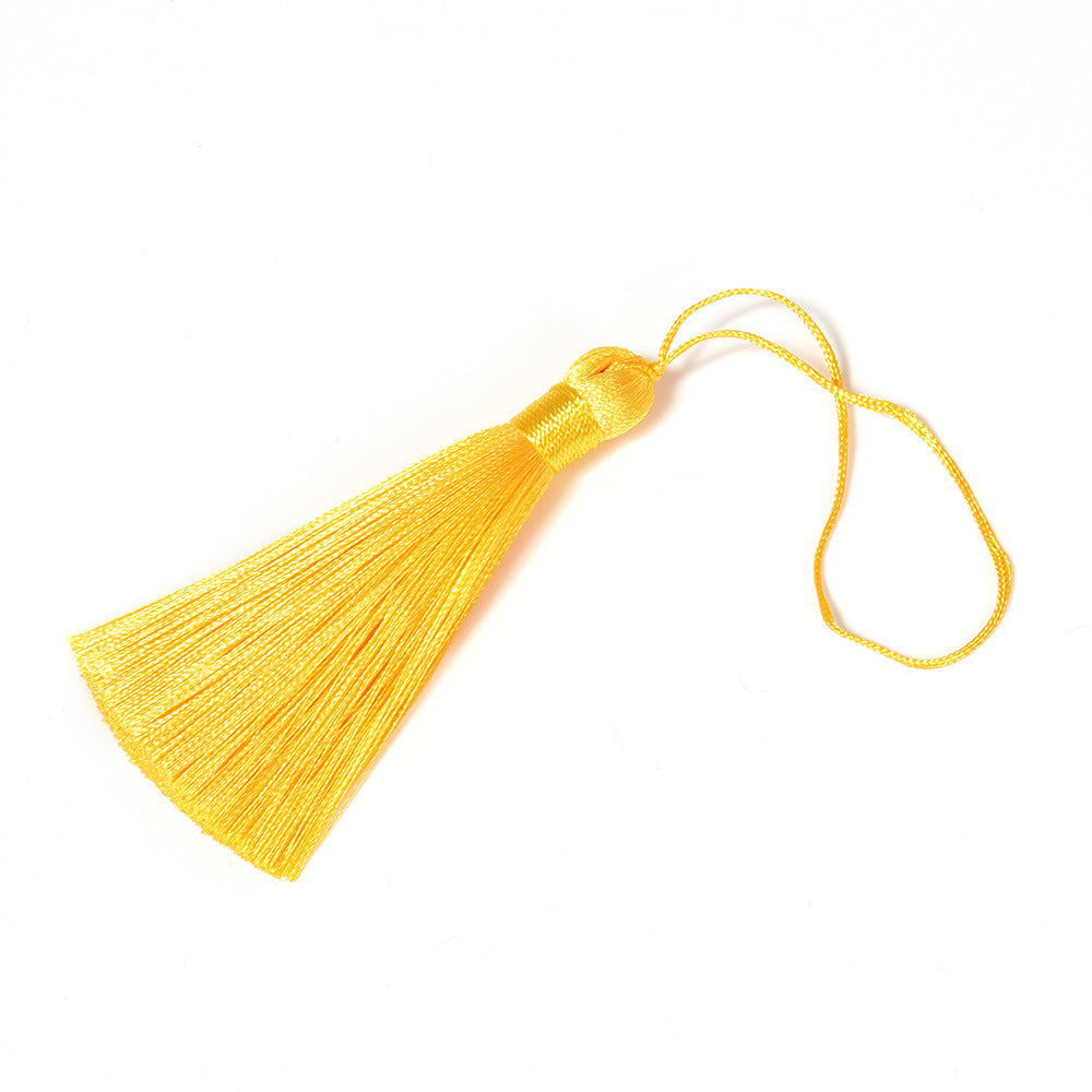 Hanging Ear Classical Fan Pendant Silk Ice Silk Tassel Ornaments