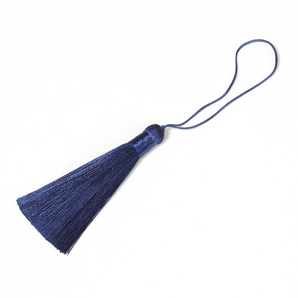 Hanging Ear Classical Fan Pendant Silk Ice Silk Tassel Ornaments