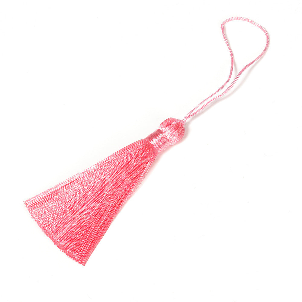 Hanging Ear Classical Fan Pendant Silk Ice Silk Tassel Ornaments