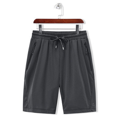 Breathable Ice Silk Mesh Stretch Shorts