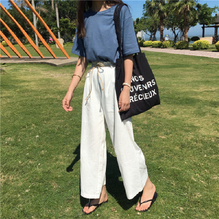 Milk Silk Basic Solid Color Short-sleeved T-shirt