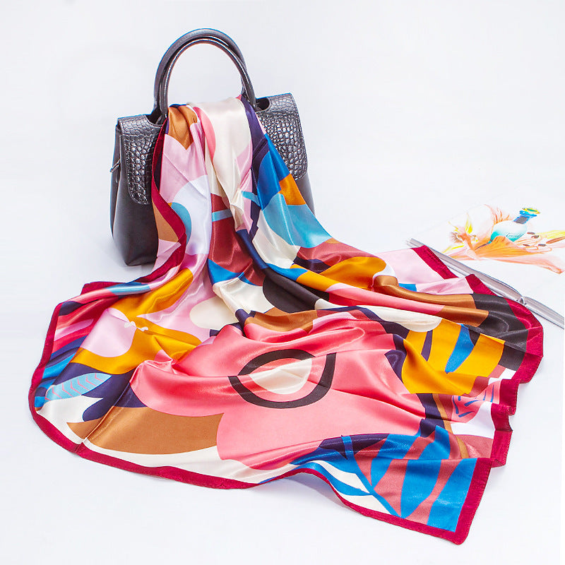 Imitation Silk Printing Flight Attendant Scarf