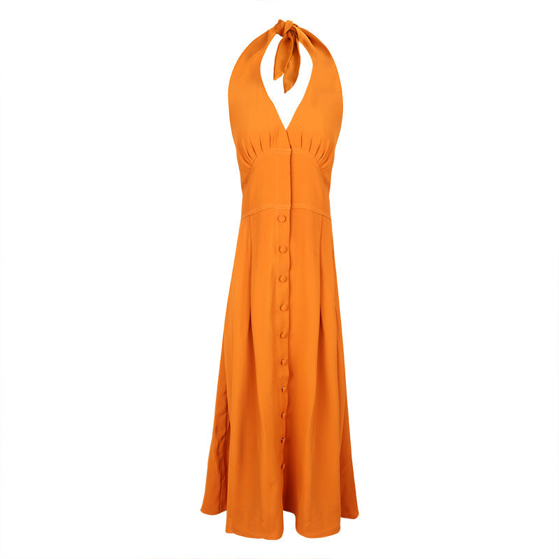Big Sister'S Heavy Crepe Silk Suspender Dress