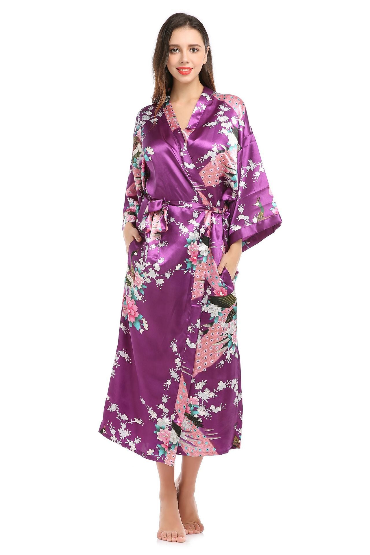 Cross-border New Ladies Silk Pajamas Simulation Silk