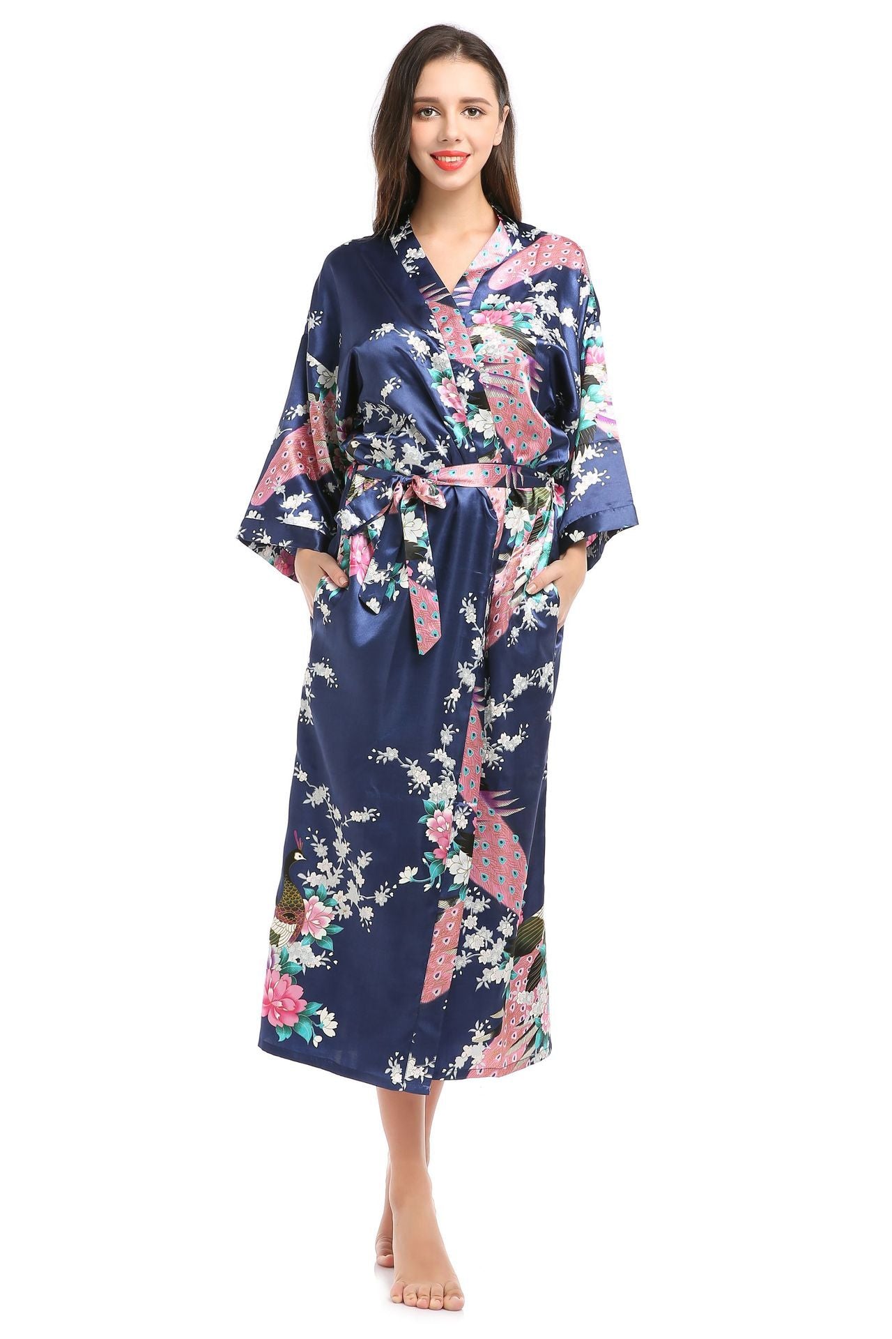 Cross-border New Ladies Silk Pajamas Simulation Silk