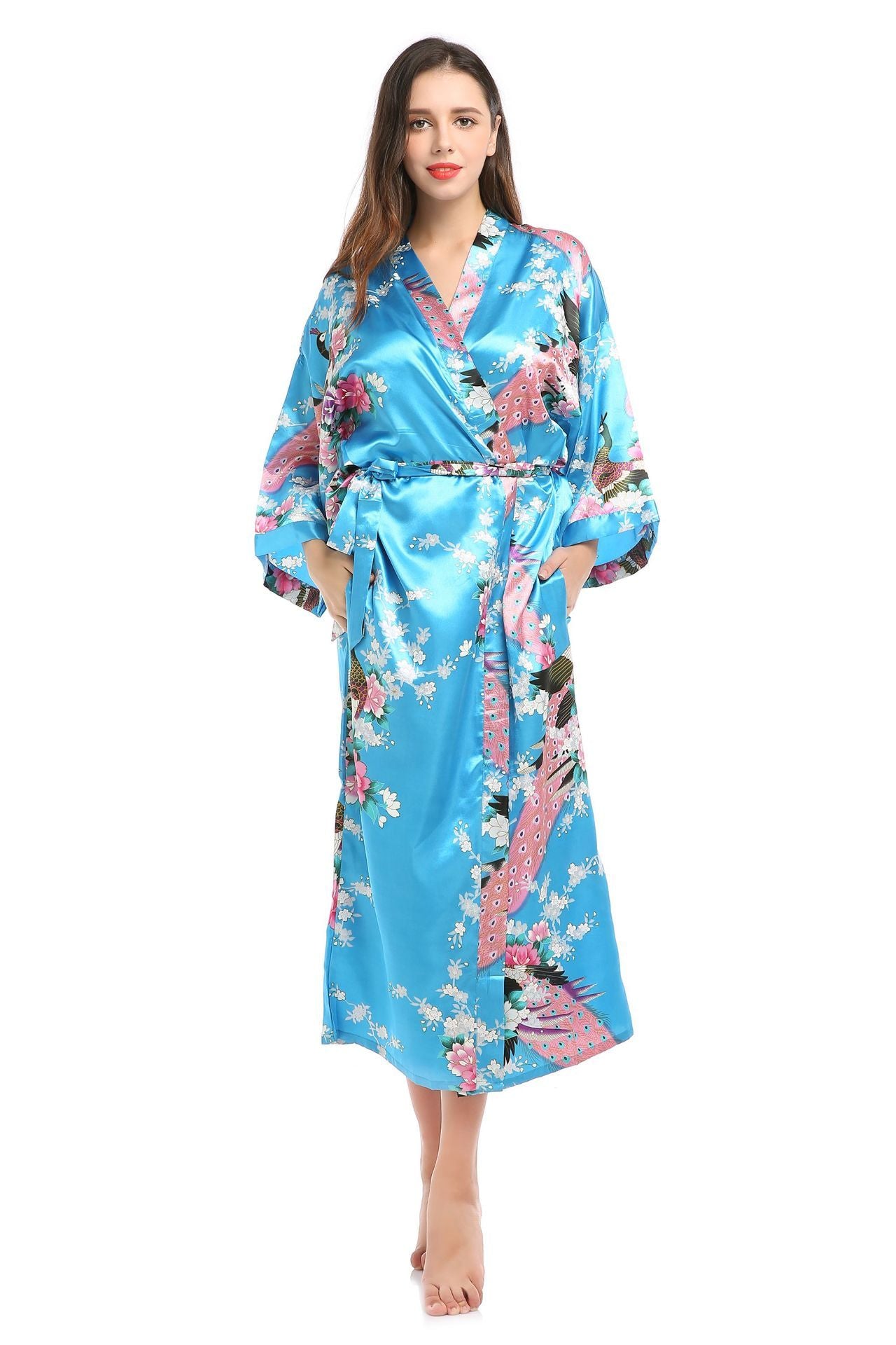Cross-border New Ladies Silk Pajamas Simulation Silk