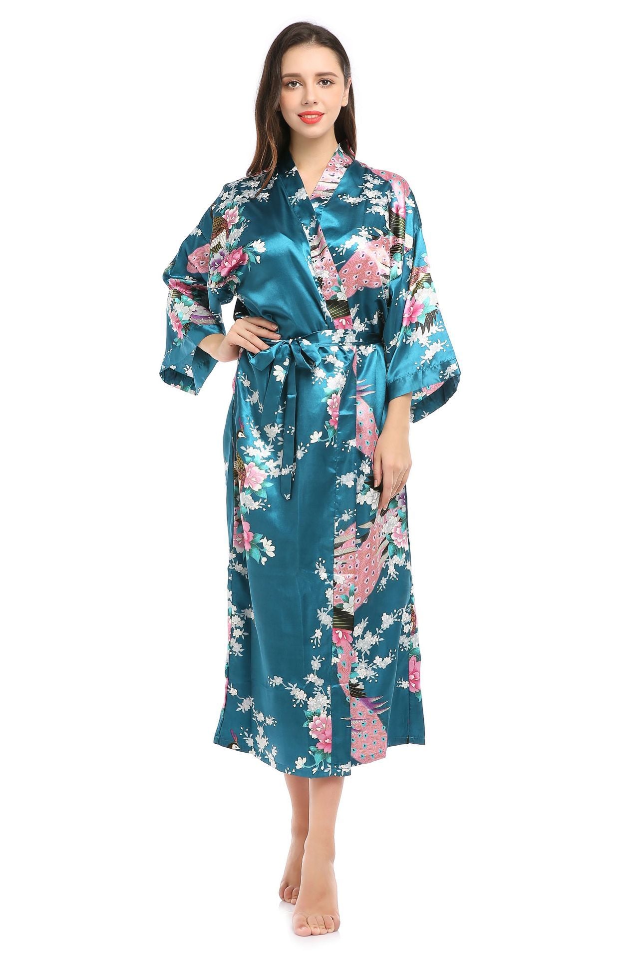Cross-border New Ladies Silk Pajamas Simulation Silk