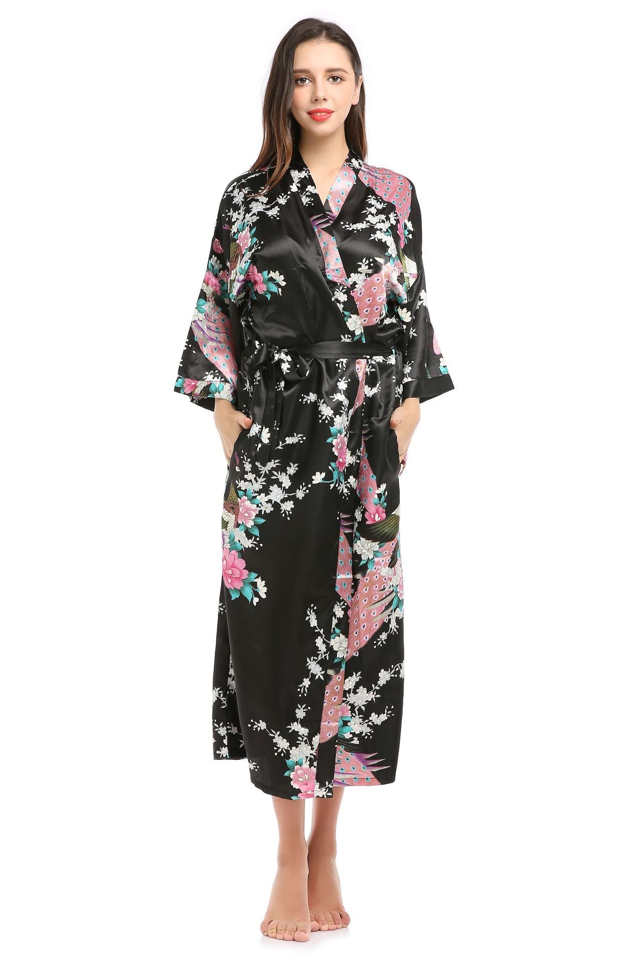 Cross-border New Ladies Silk Pajamas Simulation Silk