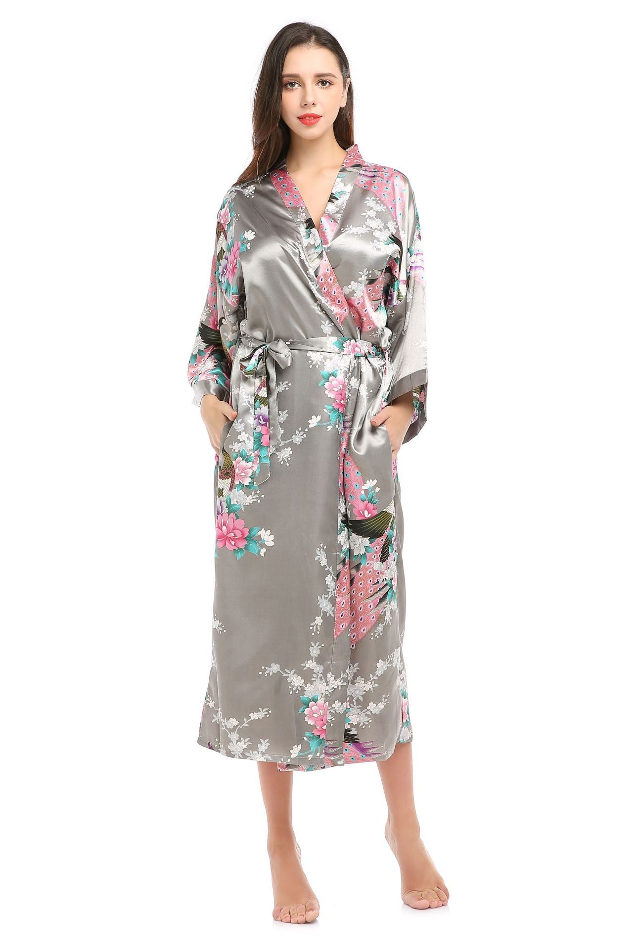 Cross-border New Ladies Silk Pajamas Simulation Silk