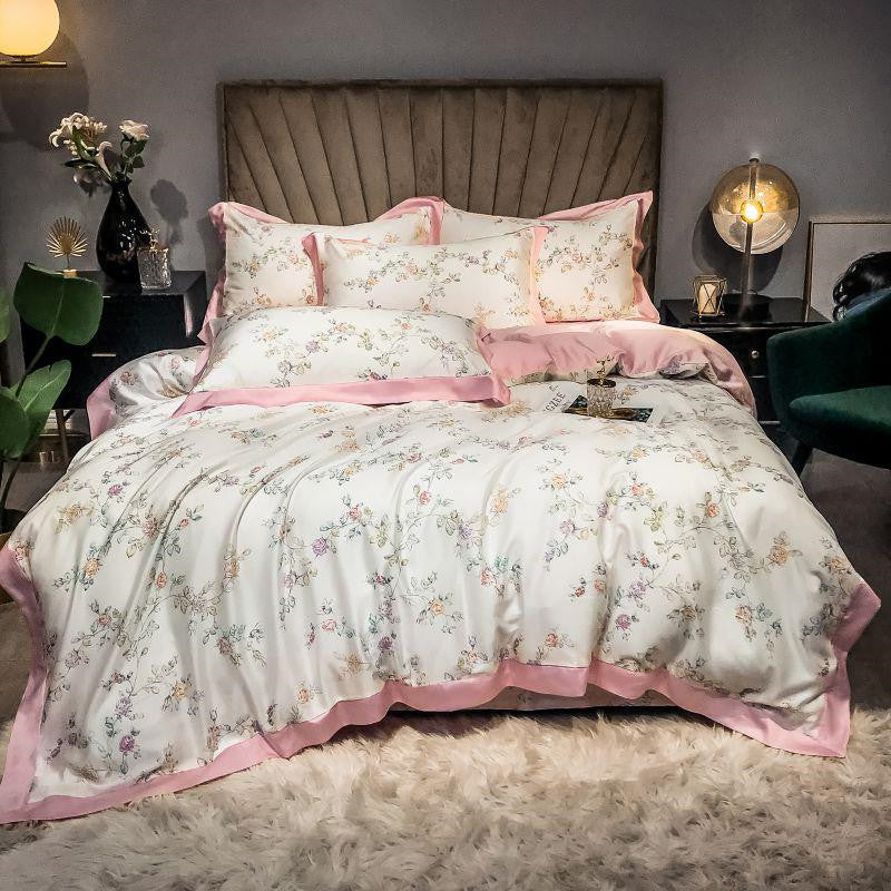 Lyocell Summer Cool Silk Skating Flower Quilt Cover